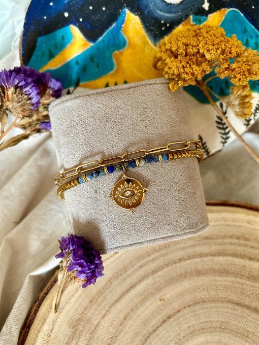 Bracelet lapis lazuli 