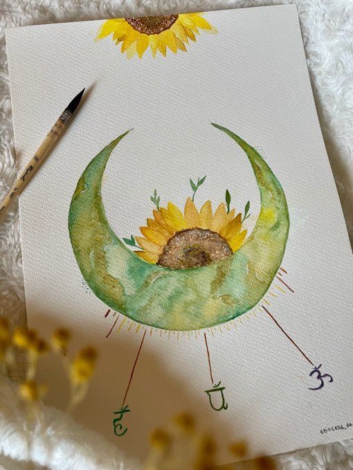 Aquarelle vibratoire 